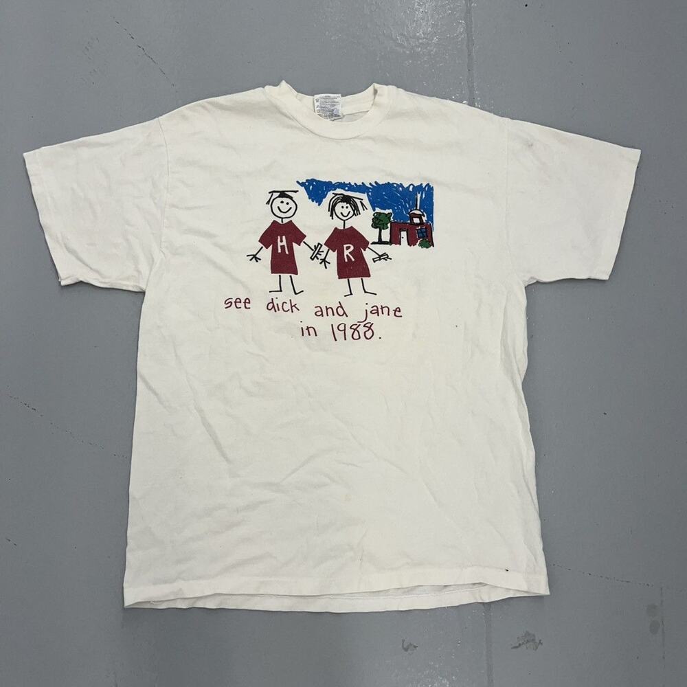 Vintage 1993 Harvard Reunion White T-Shirt